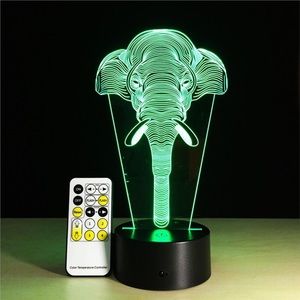 3D Optical Illusion Table Lamp 7 Colors Change